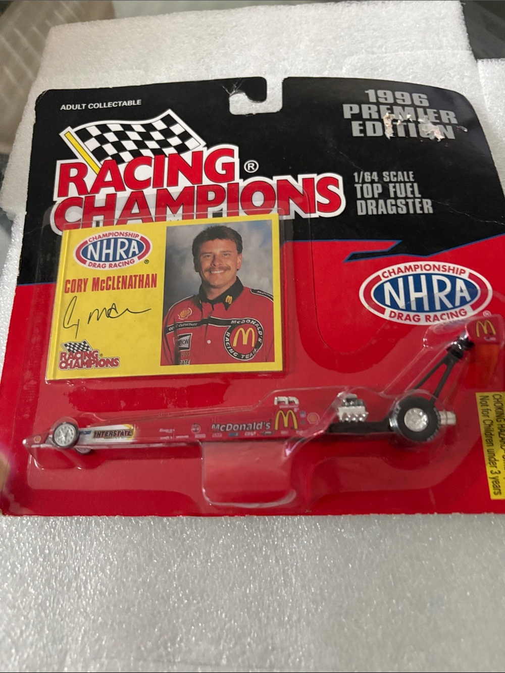 NHRA Cory McClenathan Red Top Fuel Dragster Toy